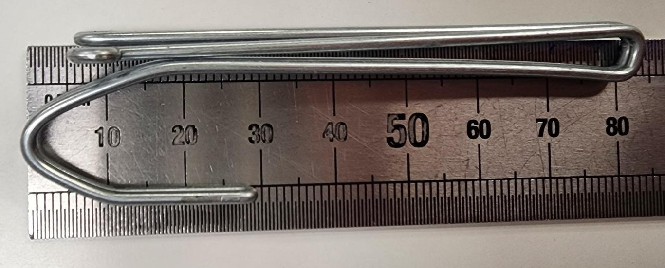 Two prong metal curtain hook 2071 (-8mm offset)