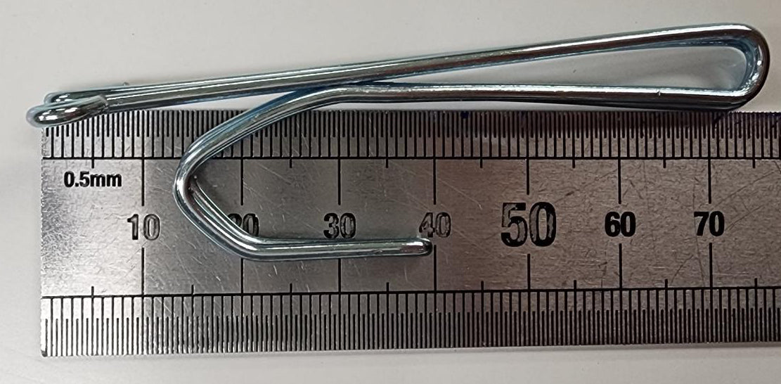 Two prong metal curtain hook 2073 (13mm offset)