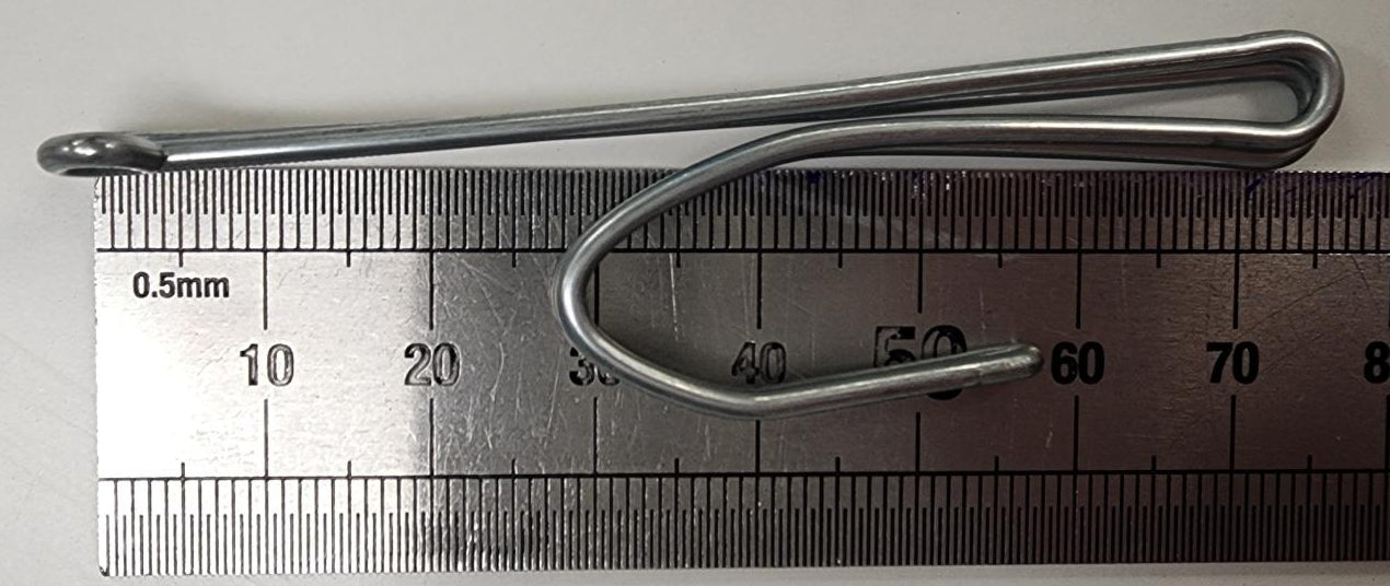 Two prong metal curtain hook 2074 (25mm offset)