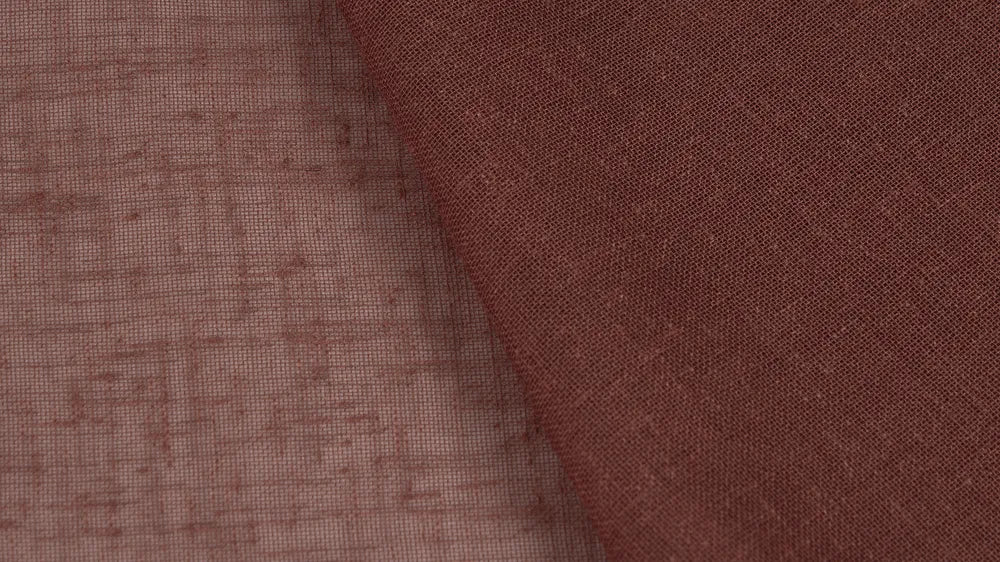 Nettex Bali Linen-Look Sheer Curtain Fabric, 330cm wide Polyester 1 metre