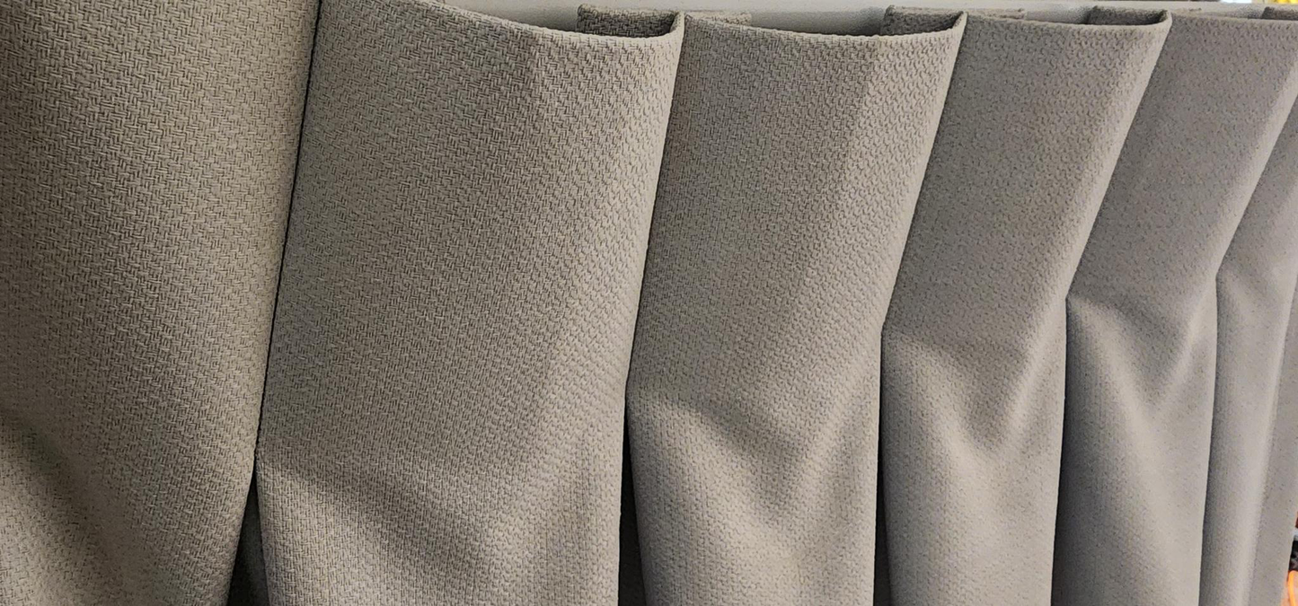 Pleated curtain header tape 100mm non woven heavy duty