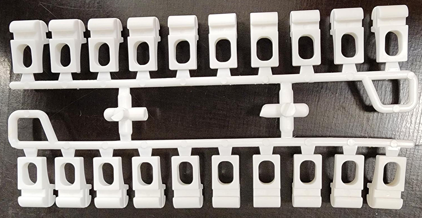 Standard curtain track runner white