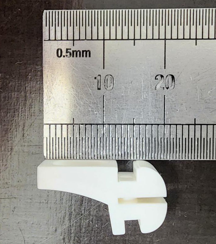 Standard curtain track runner white
