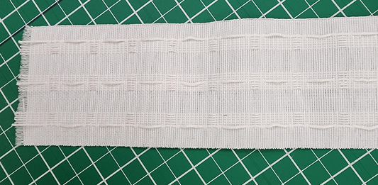 Pencil pleat/gathered curtain header tape 3 pocket